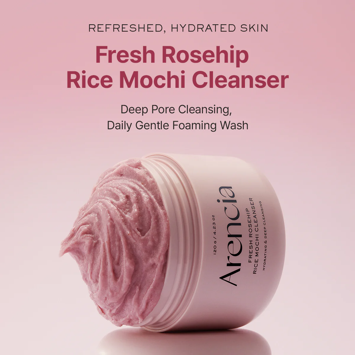 Arencia-Fresh Rosehip Rice Mochi Cleanser 120gr - Image 2