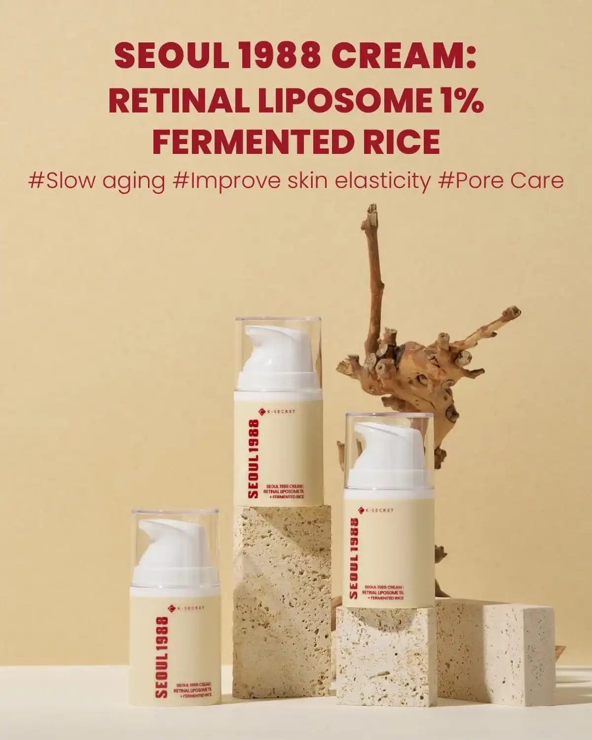 Seoul 1988 Cream Retinal Liposome 1% + Fermented Rice 50ml - Image 2