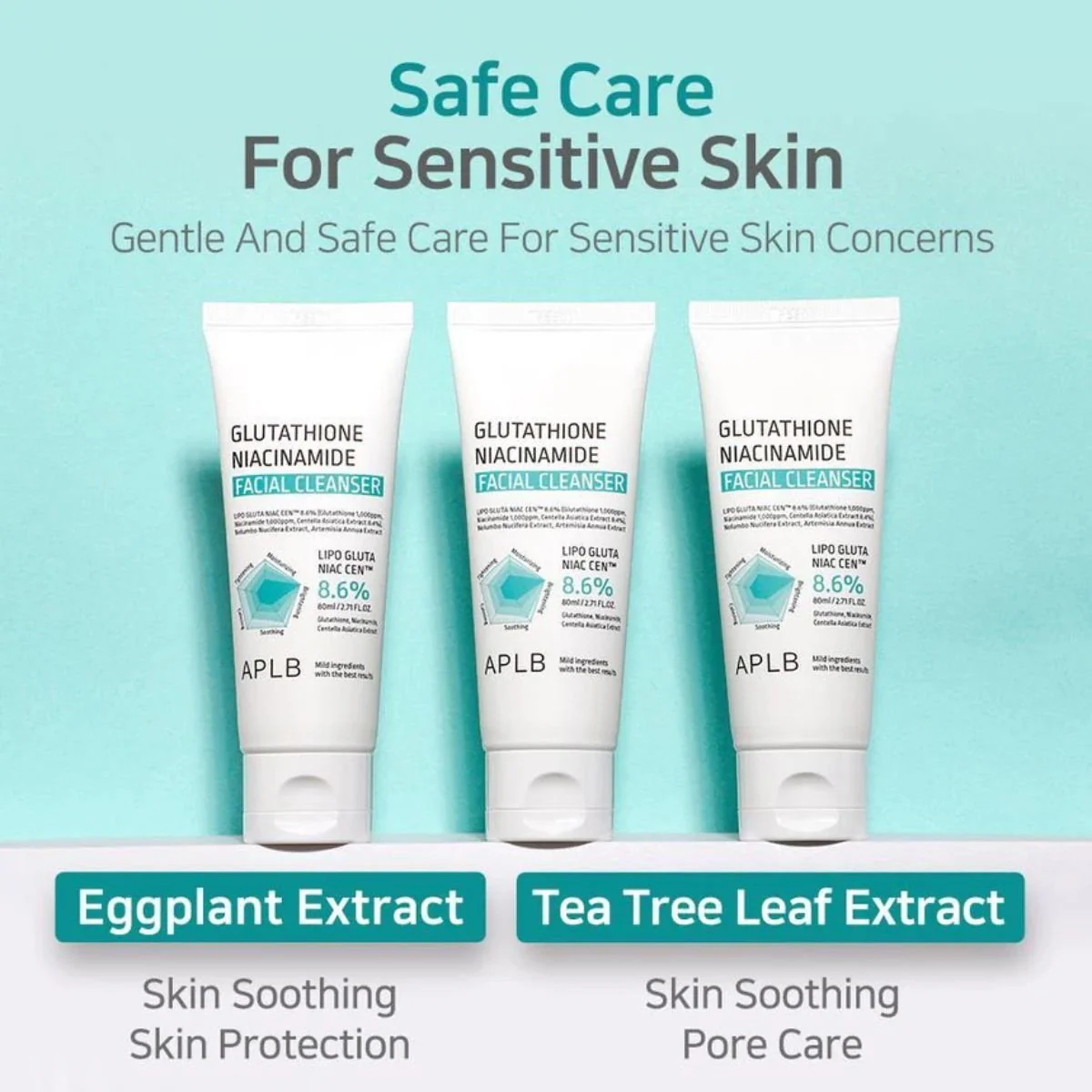 APLB - Glutathione Niacinamide Face Cleanser 80ml - Image 2